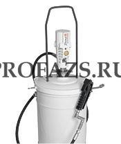Пневматический солидолонагнетатель с насосом PM3 для ведер 12,5 - 18 кг, след. пластина в компл.
