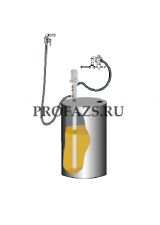 Комплект для откачки масла из бочки 205 л с насосом PM4, коэф. сжатия 5:1, монтаж на бочку