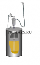 Комплект для раздачи консистентной смазки с насосом PM 3+3 для бочек 185 кг